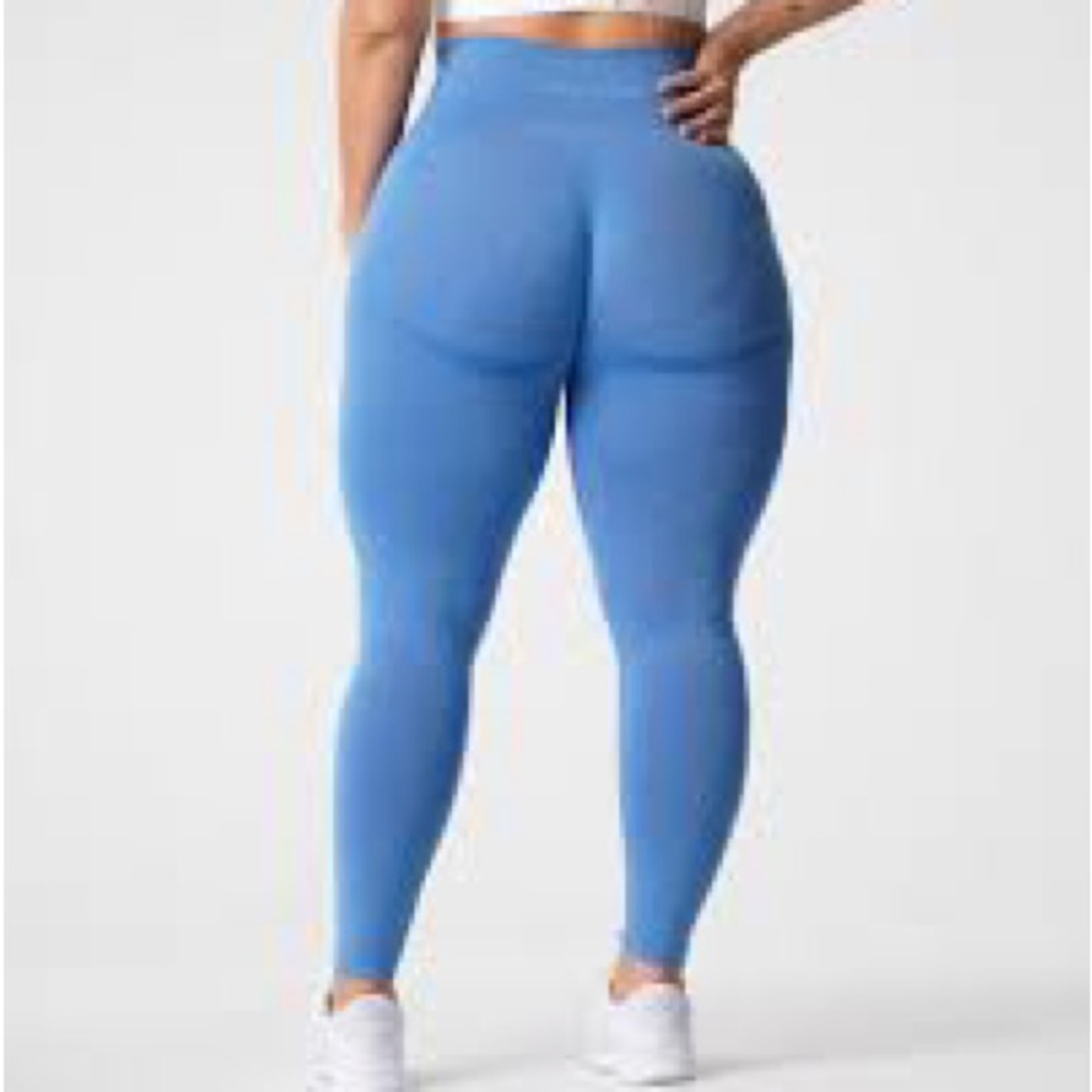 NVGTN Contour Seamless Leggings sz Small Ocean Blue